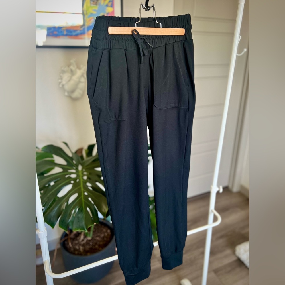 Modeta high waist black jogger XS